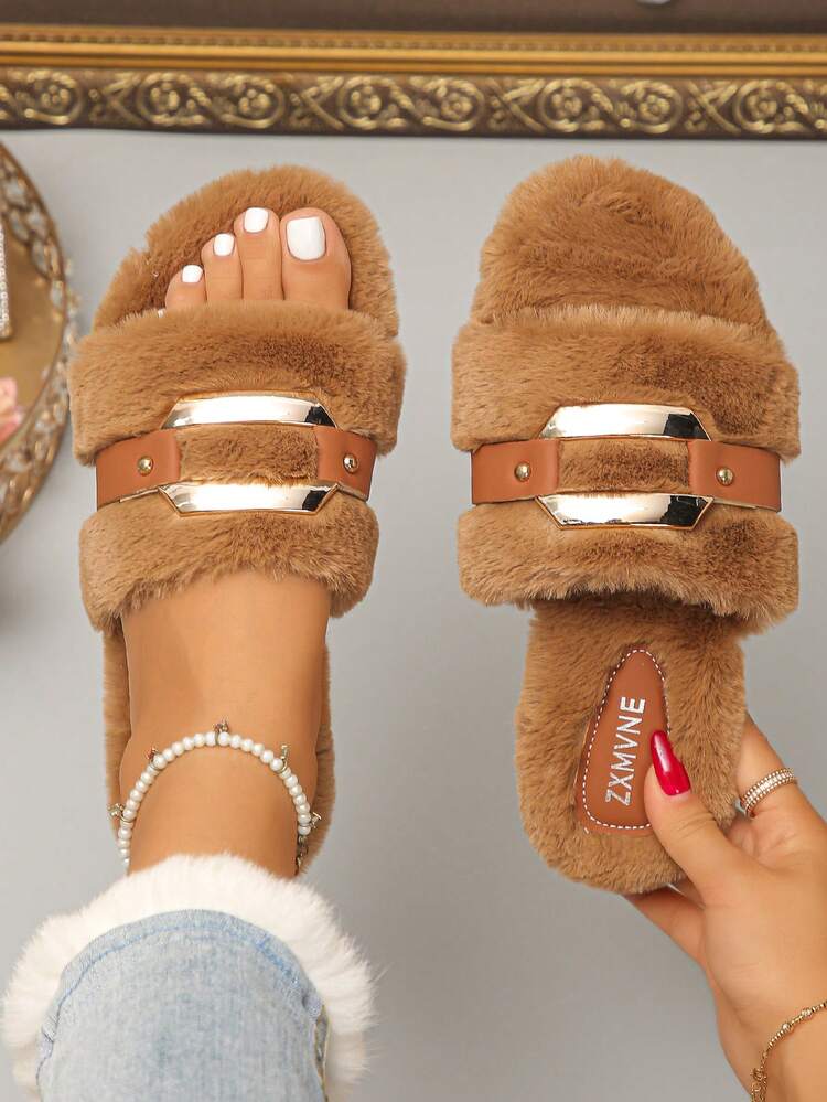 Flat Open-toe slide sandal